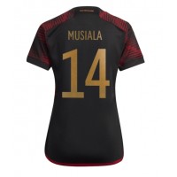 Ženski Nogometni dresi Nemčija Jamal Musiala #14 Gostujoči SP 2022 Kratek Rokav